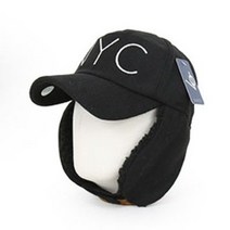 베이직엠 남성 여성 겨울모자 군밤장수 귀달이 방한 볼캡 NYC 뽀글이 귀달이