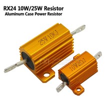 저항기 가변저항 전자 필름1PCS 10W 25W 알루미늄 전원 금속 쉘 케이스 권선 저항기 0.01 30K 1 2 3 5 6 8, 92 25W 1R