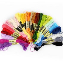 아기자기우드 스트링아트 걱정인형 십자수실 30색상, 24. 자주색 (718)