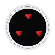 치아미백기 블루라이트 치아 1상자 다이아몬드 Bur 치과 재료 치아 화이트닝 스터드 틀니 아크릴 크리스탈, 03 red 3pcs