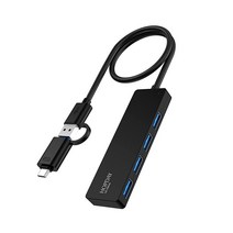 HOPDAY 4포트 USB 허브 USB 3.0 허브 맥북 프로/에어용 울트라 슬림 USB 스플리터 멀티포트 어댑터 5Gbps 데이터 허브 iMac 프로 Xbox Ps4