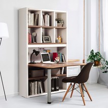 동서가구 프라임 LPM1200 정면책상세트 DF908134, 브라운화이트[18T]