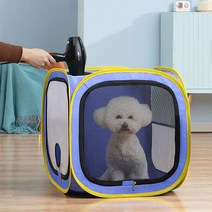 멍냥이랑 접이식 펫드라이룸 강아지 고양이 펫 드라이텐트 털말리기, 1개