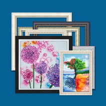 보석자수나라 중대형 보석십자수액자 아크릴 비규격 주문제작 액자 18종류, 세로형, 31번(로망엔틱)