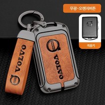 볼보 전용 키케이스 TPU키홀더 키링 열쇠고리 CX60 S90, 단일사이즈, 무광 브라운