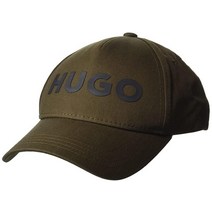HUGO 남성용 센터 로고 야구 모자 샤크 그레이. One Size, Shark Grey