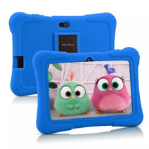 {한국어 지원}PRITOM 어린이 태블릿 학습 PC WIFI 32GB (메모리 카드로 확장 128G 가), K7 다크 블루 Dark Blue