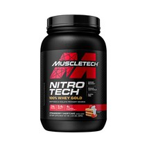 머슬테크 유청 단백질 골드 웨이 프로틴 분말 100% 딸기맛 921g BCAA 린머슬