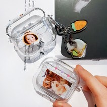 감성굿즈 커스텀 에어팟3 케이스 제작 투명타입 3세대 소량 대량 주문 얼굴 반려견 반려묘 아기 아이사진 고양이 강아지 커플 단체, 기본형