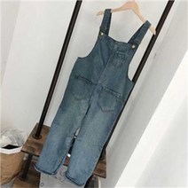 [오노마] ONM 바캉스 휴양지룩 데님 멜빵 점프 수트 코디 연청