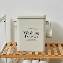 모던하우스 충장 런더리 틴 가루세제 및 다용도 보관함 L (스푼포함)