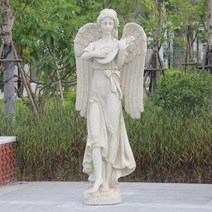 정원 꾸미기 천사 연주 조각 동상 소품 유럽풍 마당 야외 장식, 단일사이즈, 비파