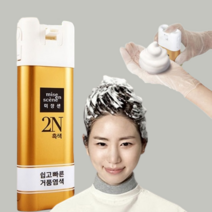 GZ샴푸염색약 새치염색약 셀프염색 샴푸형 흰머리 뿌리 부분 새치 셀프 머리감는 염색약, 밝은갈색, 1개