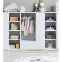 남자여자 아기 오픈행거 옷장 800 (2색) 장농 쥬니어 어린이 애기 키즈, 화이트