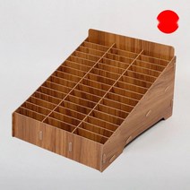 명함수납함 핸드폰 오피스 호텔 꽂이 스탠드 사무실 케이스, 45체크브라운