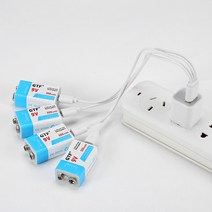 9 V 1000mAh 리튬 이온 충전식 배터리 마이크로 USB v 멀티미터 마이크 장난감 리모콘 KTV 사용 볼트 리튬이온 충전지, [07] 4PC 500MAH and Cable