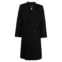 [메종마틴마르지엘라] [명품]마르지엘라 22FW 백 스티치 벨티드 트렌치코트 블랙 SI1A