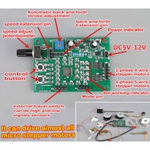 스테퍼모터 드라이브 DC5V12V 로 스테퍼 모터 보드 2 상 4 선 5 감속 제어 다중 모드