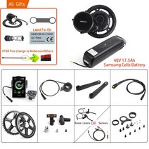 미니 벨로 접이식 전기자전거 48V 750W 중반 드라이브 BBS02B EBIKE 모터 키트 175Ah 삼성 셀 리튬 배터리 전기 자전거 완전한 변환, 4.46T DPC18 Display - 브레이크 센서