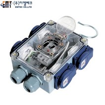 이엠테크 EOL-700 4구 누전차단기 부착형 방우형 멀티아울렛 4구 콘센트 산업용 콘센트 분전함 멀티 콘센트 직렬식 콘센트 병렬식 콘센트, 1개