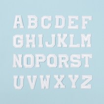 리폼왕 알파벳 열 접착 와펜 26종세트 DIY 자수패치, 없음