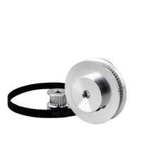 3D프린터 관련 부품 용품 GT2 타이밍 벨트 풀리 60 치아 20 5mm/8mm 감소 3:1/1:3 폭 6mm 3D 프린터 액세서, 02 60T5B-20T6.35B_04 610mm