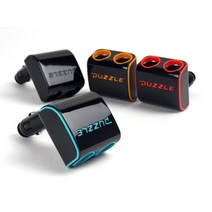 선없는 접이식 컬러 2구 차량용 전기 콘센트 usb소켓, 핫핑크