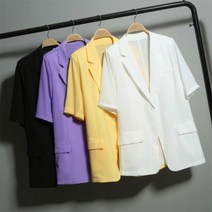 여름 여성 반팔자켓 수트 정장 점퍼 루즈핏 빅사이즈