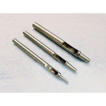 (퀼트나인) 원형 펀치 타공 가죽 손펀치 1.5mm 2mm 2.5mm 3mm 3.5mm 4mm 4.5mm 5mm 5.5mm 6mm 7mm 원단 아일렛 리벳 도트 단추