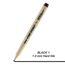 1피스 안료 라이너 펜 파인 라인 스케치 마커 다른 팁 아트 스타일로그래프 드로잉 Copic 공급 업체, 09 Black-1