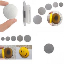 어썸인터내셔널 1P 부착식 다용도 원형 철판 2CM 냉장고자석 붙이는자석패드, 3.5cm
