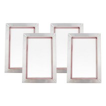 GHSHOP 인쇄 회로 기판 120T를위한 4x 스크린 인쇄 구조 폴리 에스테 메시, 설명, 알루미늄