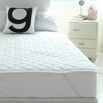 순면누빔 고정밴드 침대패드 슈퍼킹(SK) 180x200, 상세설명 참조