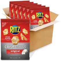 미국 리츠 크리스피 & 씬 오리지널 (크리미 어니언 & 씨쏠트) 6개x201g RITZ Crisp and Thins Original 6ct