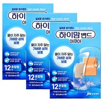 jw중외) 하이맘 밴드 아쿠아 혼합형 (12매입) x 3팩