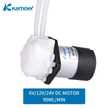 1마력모터 수중펌프 양수기Kamoer-미니 KPP 워터 펌프 6V/12V/24V DC 모터 연동 도징 실리콘 튜브 포함, 06 24V L type_07 S10