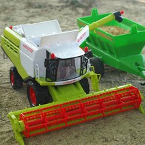 장난감 밀 트랙터 농기계 옥수수 콤바인 모델, 트랙터 2개 세트