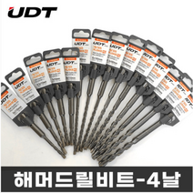 UDT 4날 SDS PLUS 해머드릴비트 콘크리트 기리, 4날 SDS 7mm (7x110mm), 1개