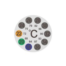 수온 확인 원형 어항 스티커 온도계 5cm 1P 교보재 과학놀이 조립 교육