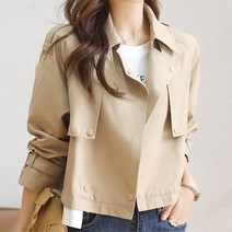 패션시그널 러블리 트렌치 견장 자켓