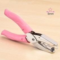 핸드헬드 핑크 금속 종이 구멍 펀치 하트 원형 모양 스크랩북 노트북 인사말 카드 펀처 핸드툴, [01] 1, [03] Star hole
