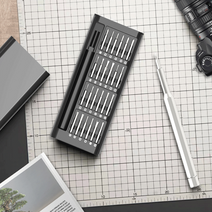 미세 정밀 드라이버 24종 1세트 시계 안경 육각 십자 별 비트 수리공구, 단품