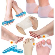 실리콘 보호 패드 모음 발뒤꿈치 새끼발가락 엄지 검지 스트레칭용, 발가락스트레칭패드