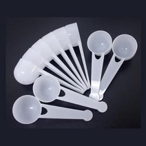 실험용 미니 플라스틱 계량 가루 시약 수저 20g 10개 과학완구 교육용
