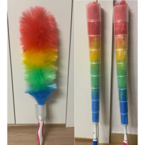 [아이디어상품] 보관이편리한 먼지킬러 떨이개 털이기 흡착식 고급 청소용품