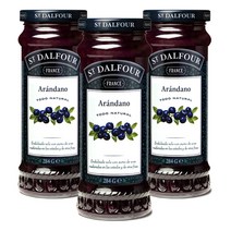 샹달프 3개 100% 와일드 블루베리 과일 잼 스프레드 쨈 284 g St. Dalfour, 와일드 블루베리(Wild Blueberry)