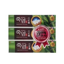 [트윈스몰] LG생활건강 죽염치약 120그램X3P 시린고 치약, 1개, 120g