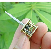 1:35 비율 풀 메탈 기어 박스 정밀 기어 기어 휠 감속기 DC 050 모터 용 저속 감속 웜기어 모델, 한개옵션0