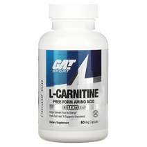 카르니틴 GAT L-카르니틴 아미노산 자유 형태 식물성 캡슐 60정