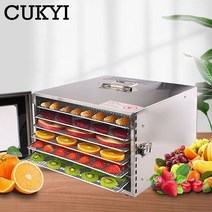 상업용 자동 과일 건조기 110V 220V 지능형 터치 패널 스테인레스 스틸 식품 탈수기 간식 로스팅 기계 식품건조기 감말리기 벼건조기 오징어건조기 리큅 홍삼건조기 말랭기, 01 라이트 그린, 01 미국